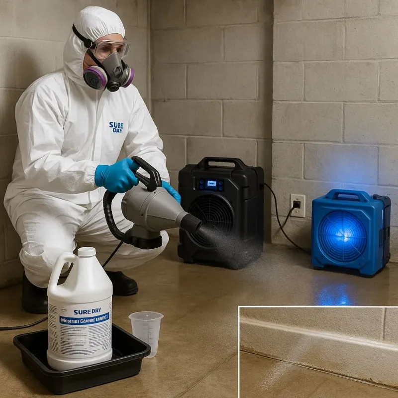 Sanitization and Odor Removal process in Falmouth, VA